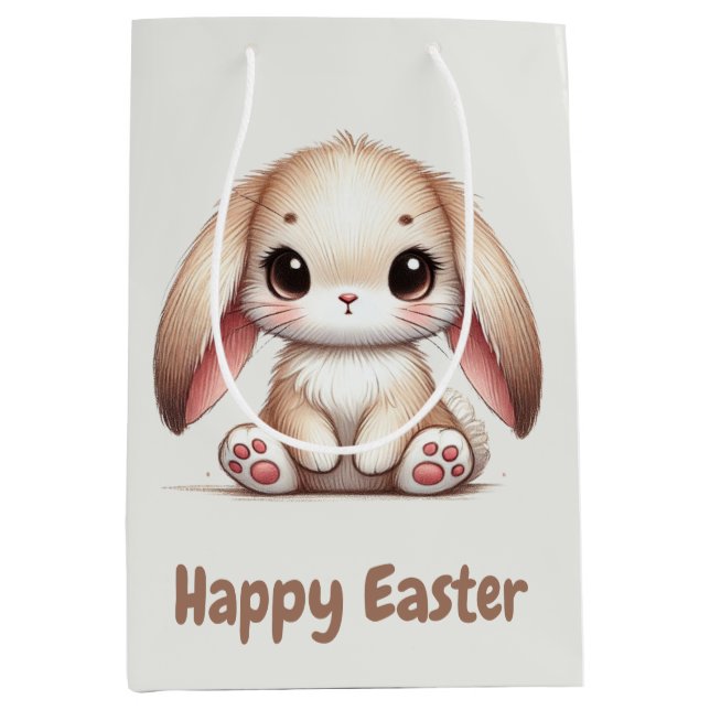 Bolsa De Regalo Mediana Bunny Eared Wonder (Anverso)