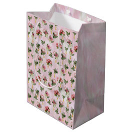 Bolsa De Regalo Mediana Buques de flores de Protea con hojas de salvia