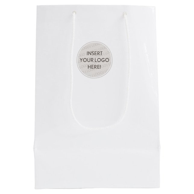 Bolsa De Regalo Mediana BUSINESS LOGO PACKAGING modern professional (Reverso)