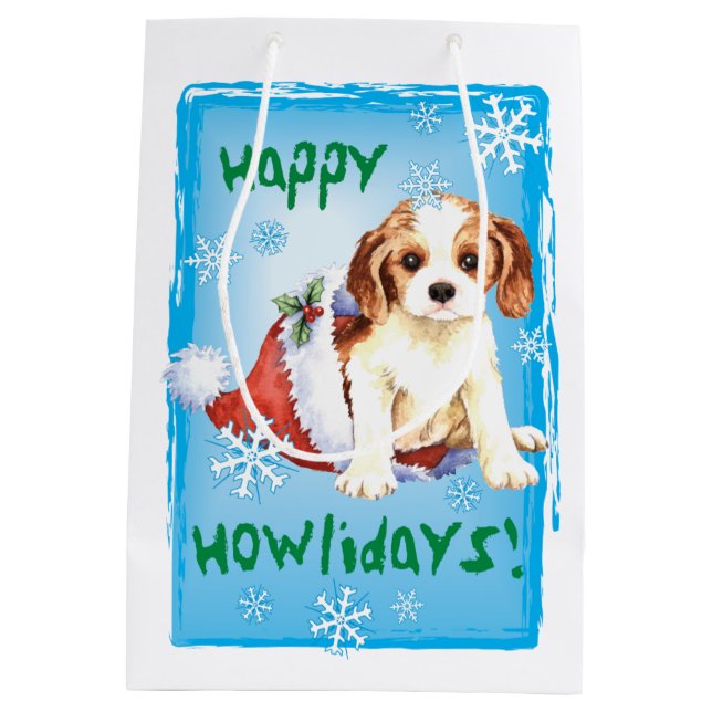 Bolsa De Regalo Mediana Caballeros felices de Howlidays (Reverso)