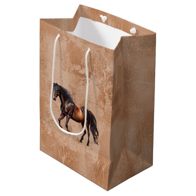 Bolsa De Regalo Mediana Caballos occidentales (Angulo Anverso)