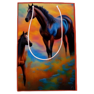 Bolsa De Regalo Mediana Caballos salvajes