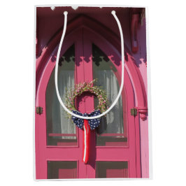 Bolsa De Regalo Mediana Cabaña de pan de gallina rosa - Viñedo de Martha