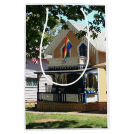 Bolsa De Regalo Mediana Cabaña de pan de jengibre y orgullo - Viñedo de Ma