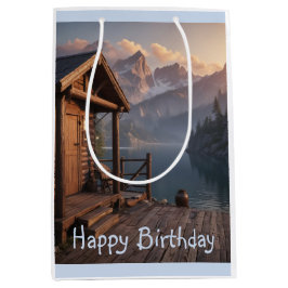 Bolsa De Regalo Mediana Cabina en el lago