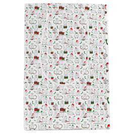 Bolsa De Regalo Mediana Cabras festivas en Navidades