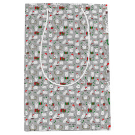 Bolsa De Regalo Mediana Cabras festivas en Navidades