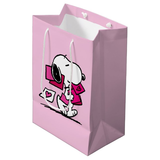 Bolsa De Regalo Mediana Cacahuetes | EL DÍA DE SAN VALENTÍN | Snoopy With  (Angulo Anverso)