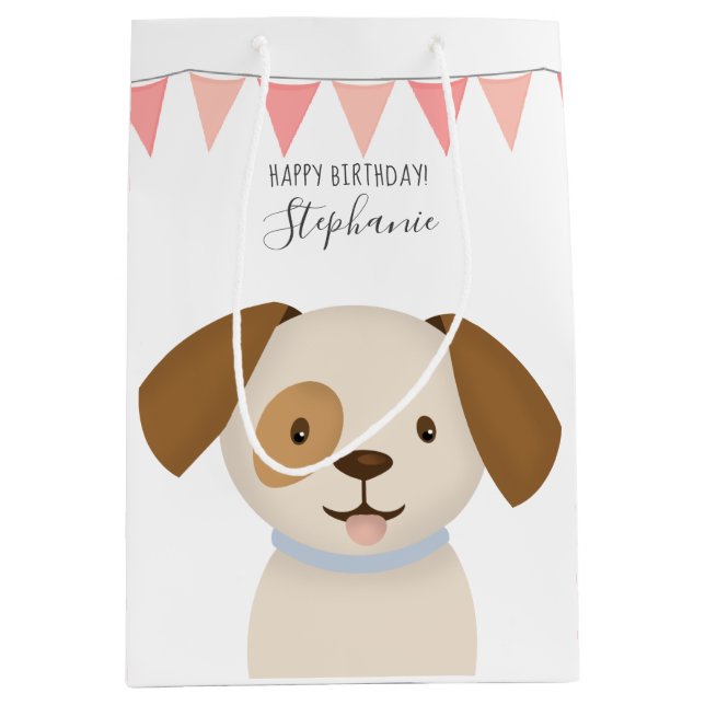 Bolsa De Regalo Mediana Cachorro (Anverso)