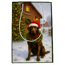 Cachorro Labrador de Navidad