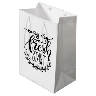 Bolsa De Regalo Mediana Cada Día Es Un Nuevo Comienzo