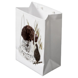 Bolsa De Regalo Mediana Café postal alemán de punteros cortos (GSP)