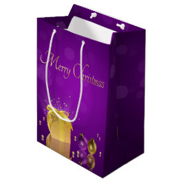 Bolsa De Regalo Mediana Caja de regalo de los Navidades de oro