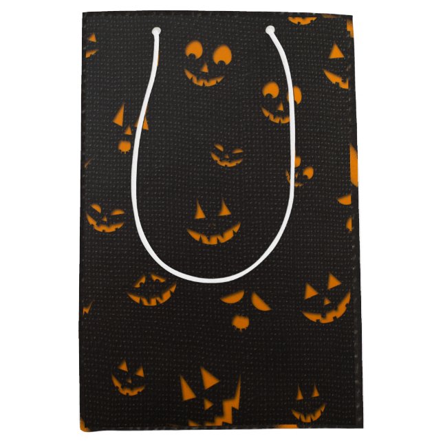 Bolsa De Regalo Mediana Calabaza (Anverso)