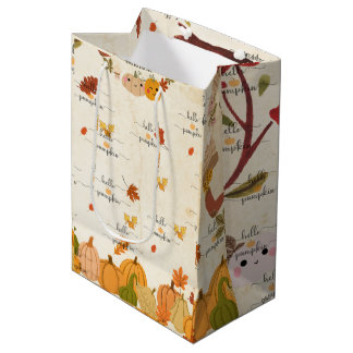 Bolsa De Regalo Mediana Calabaza Adorable