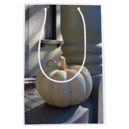 Bolsa De Regalo Mediana Calabaza blanca en el camino - Viñedo de Martha