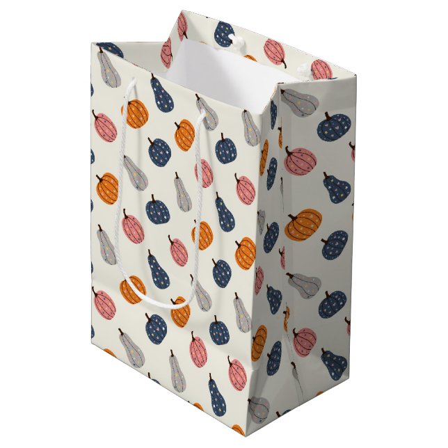 Bolsa De Regalo Mediana Calabazas (Angulo Anverso)