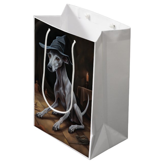 Bolsa De Regalo Mediana Calabazas de Greyhound italianas asustan a Hallowe (Angulo Anverso)