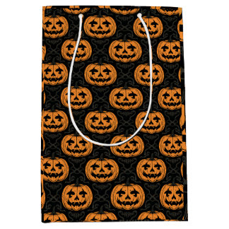 Bolsa De Regalo Mediana Calavera de calabaza