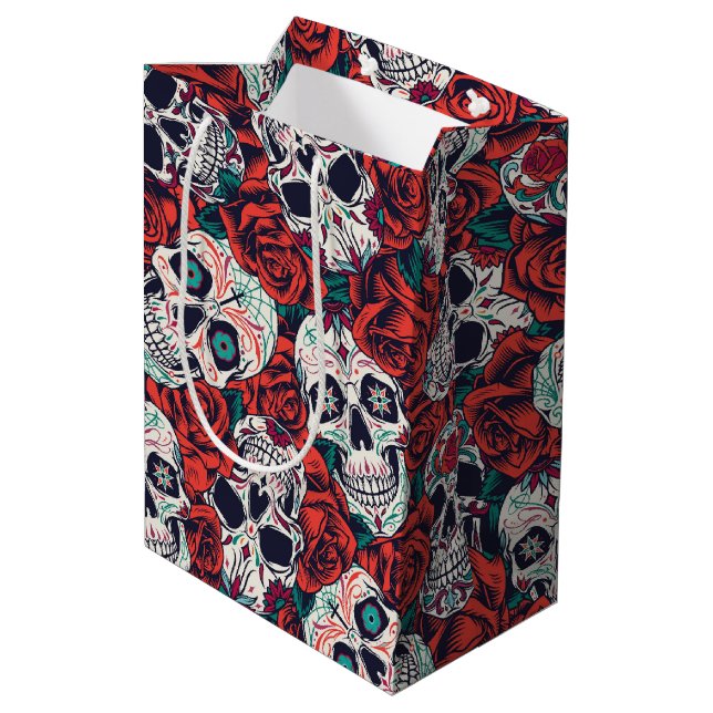 Bolsa De Regalo Mediana Calaveras (Angulo reverso)