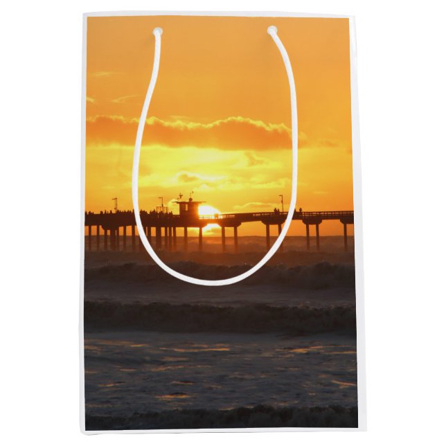 Bolsa De Regalo Mediana California Peer at the Sunset (Anverso)