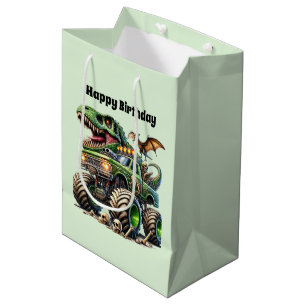Bolsa De Regalo Mediana Camión monstruo de chicos geniales