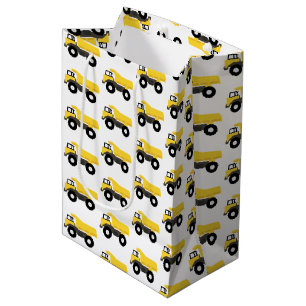 Bolsa De Regalo Mediana Camiones de construcción de camiones volcados