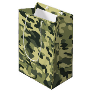 Bolsa De Regalo Mediana Camo verde