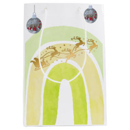 Bolsa De Regalo Mediana Campana de Navidad Suave Simple Divertida y Linda