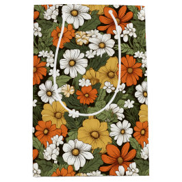 Bolsa De Regalo Mediana Campo de flores