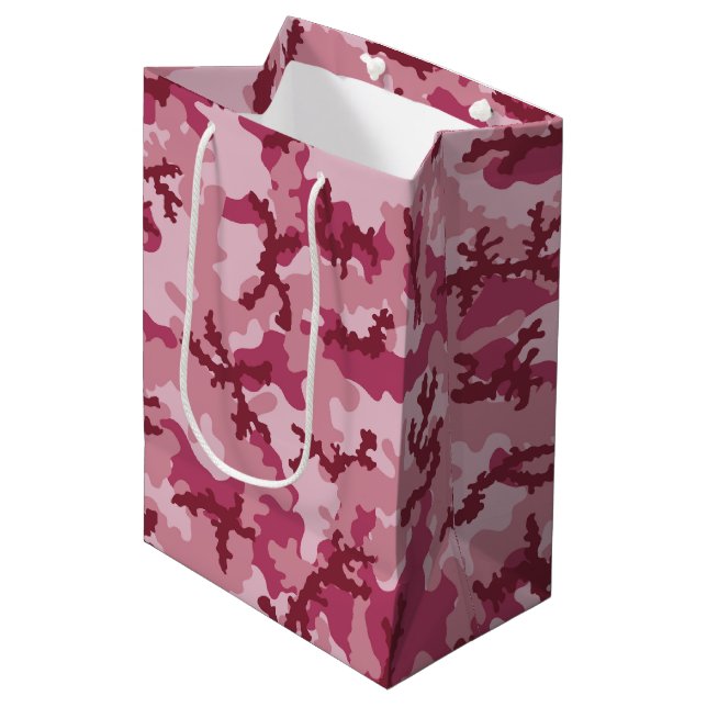 Bolsa De Regalo Mediana Camuflaje rosa (Angulo Anverso)
