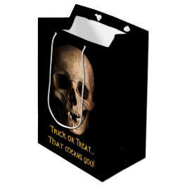 Bolsa De Regalo Mediana Candamio de Halloween con cráneo