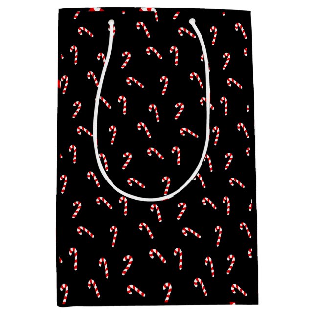 Bolsa De Regalo Mediana Candy Cane (Anverso)