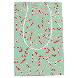 Bolsa De Regalo Mediana Candy Canes