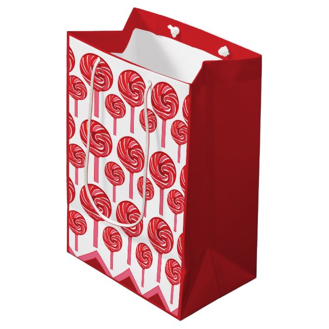 Bolsa De Regalo Mediana Candy Lollipop Sweet Candy Lollipop (Angulo Anverso)