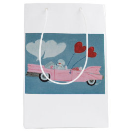 Bolsa De Regalo Mediana Caniche en convertible rosa