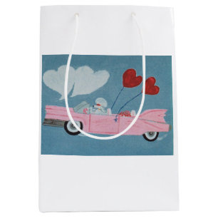 Bolsa De Regalo Mediana Caniche en convertible rosa