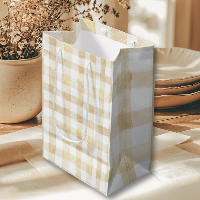 Bolsa De Regalo Mediana Cannoli Gender Neutral Beige Italian Baby Shower (Subido por el creador)