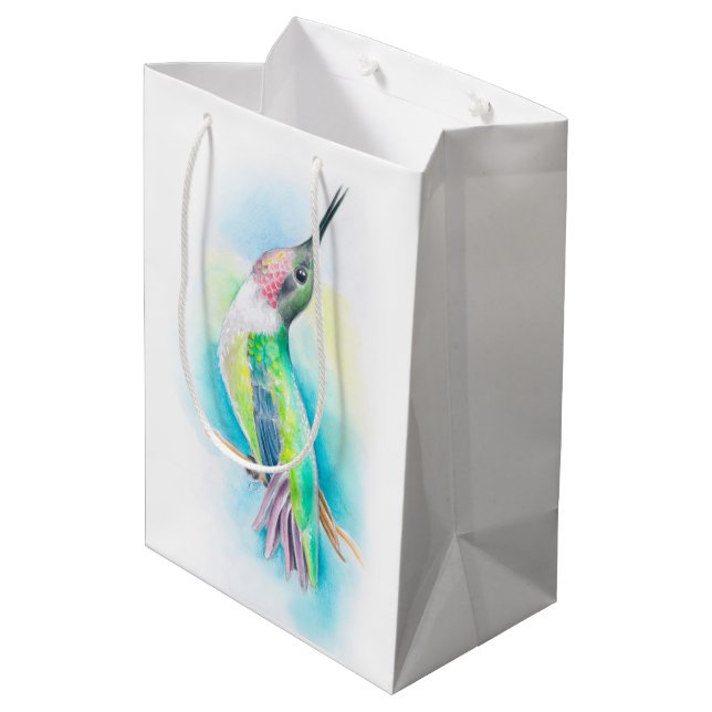 Bolsa De Regalo Mediana Canto del colibrí (Angulo reverso)