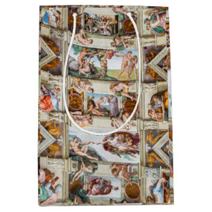 Bolsa De Regalo Mediana Capilla Sixtina Michelangelo - Vaticano, Roma, Ita