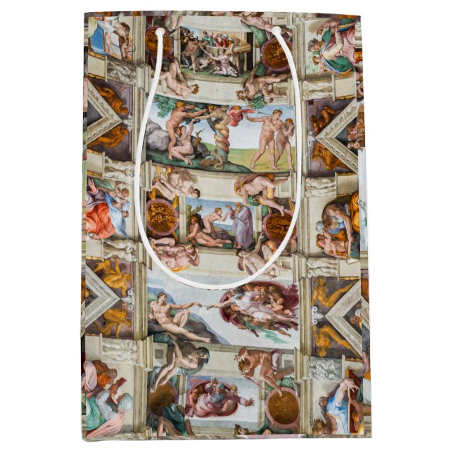 Bolsa De Regalo Mediana Capilla Sixtina Michelangelo - Vaticano, Roma, Ita (Anverso)