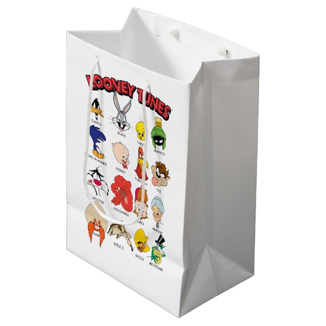 Bolsa De Regalo Mediana Capturas de cabeza de LOONEY TUNES™ (Angulo Anverso)