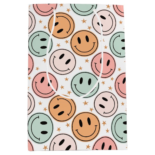 Bolsa De Regalo Mediana Cara feliz (Anverso)