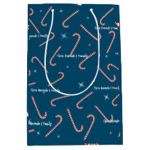 Caramelos de jalea de Navidad azules con nombre pe