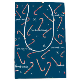 Bolsa De Regalo Mediana caramelos de jalea de Navidad azules Lollies nombr