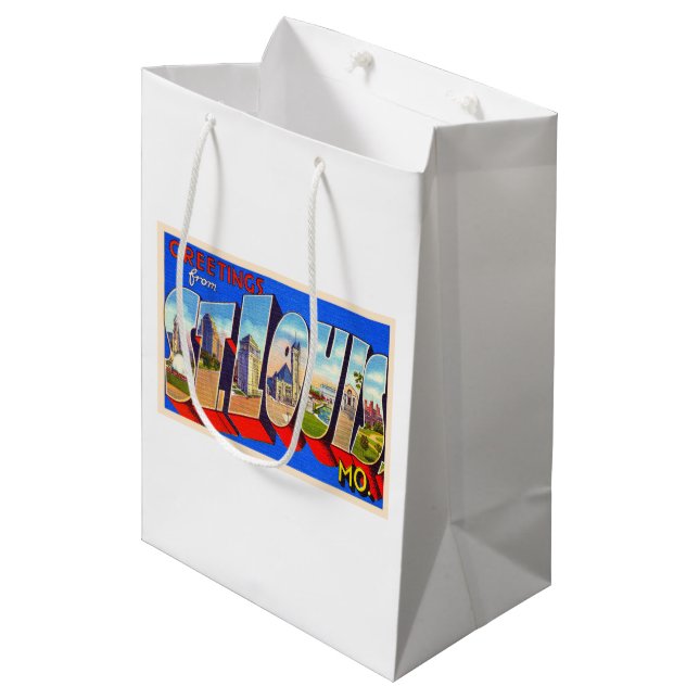 Bolsa De Regalo Mediana Carta grande de San Luis Missouri (Angulo Anverso)