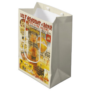 Bolsa De Regalo Mediana Cartel de la Gran Fiesta Antigüedades París