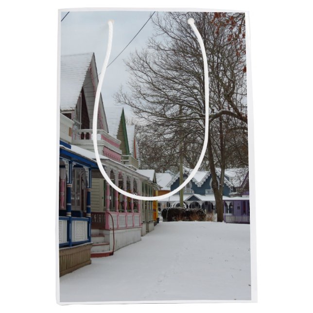 Bolsa De Regalo Mediana Casas de invierno - Viñedo de Martha (Anverso)