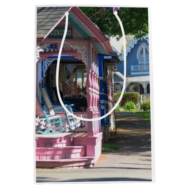 Bolsa De Regalo Mediana Casas en fila - Viñedo de Martha (Anverso)