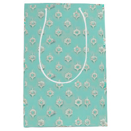 Bolsa De Regalo Mediana Cascada elegante de diamantes azules de época